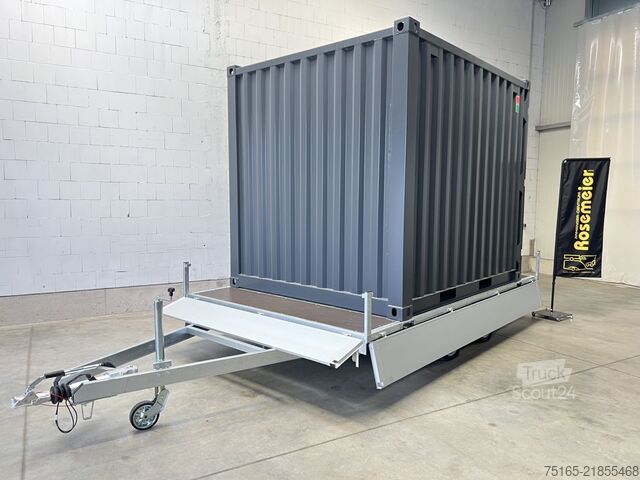 مقطورة الحاويات ومقطورة المنازل الصغيرة Stedele Container Hochlader