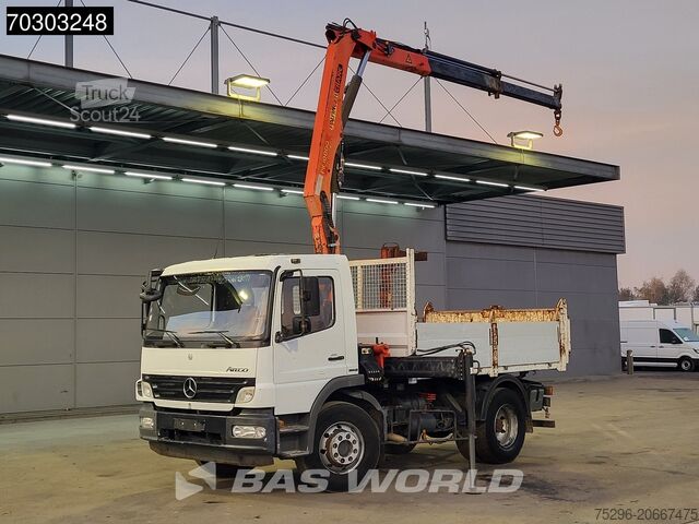 Savivartis su kranu Mercedes Atego 1624 4X2 Palfinger PK10000 Kran Crane Man...