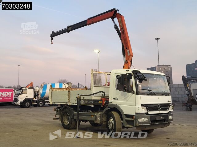 Savivartis su kranu Mercedes Atego 1624 4X2 Palfinger PK10000 Kran Crane Man...