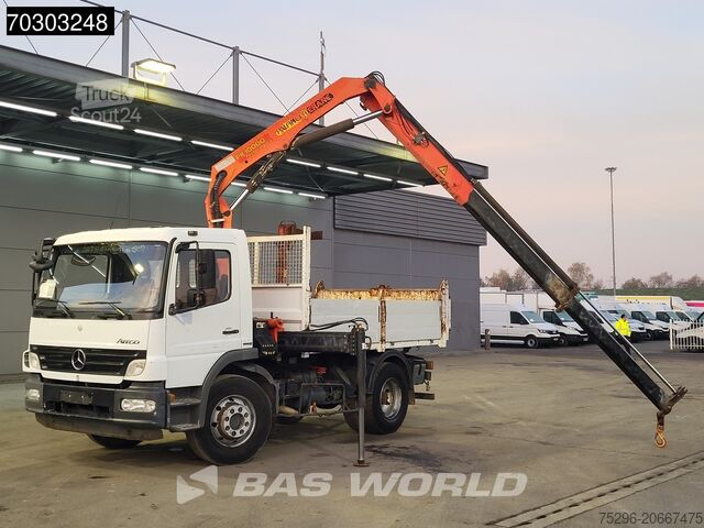 Savivartis su kranu Mercedes Atego 1624 4X2 Palfinger PK10000 Kran Crane Man...