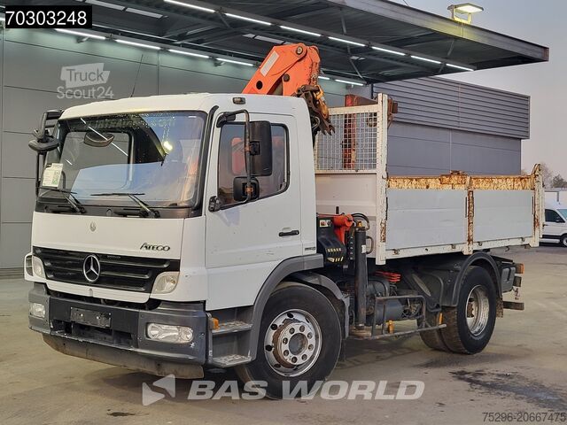 Savivartis su kranu Mercedes Atego 1624 4X2 Palfinger PK10000 Kran Crane Man...