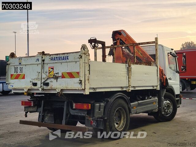 Savivartis su kranu Mercedes Atego 1624 4X2 Palfinger PK10000 Kran Crane Man...