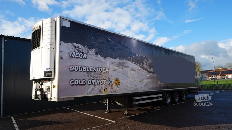 Kølet/frosset transport SYSTEM 3 AXLE MEGA FRIGO TRAILER DOUBLESTOCK HOT OR COLD