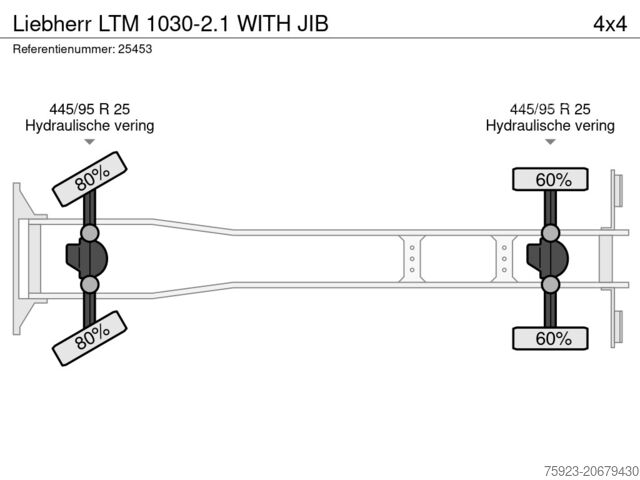 Kranbil Liebherr LTM 1030-2.1 WITH JIB