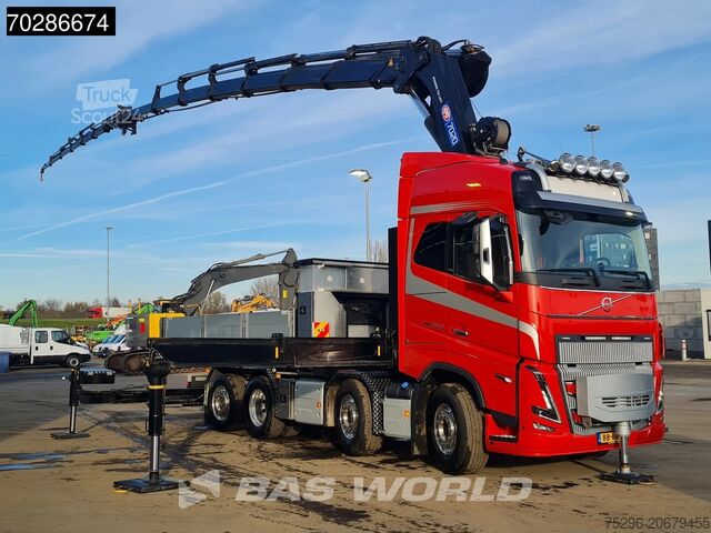 Open body Volvo FH16 650 FH16 8X2 NL-Truck HMF 7020K-RCS Crane ...