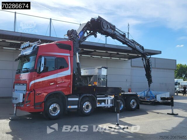 Nakladalna ploščad Volvo FH16 650 FH16 8X2 NL-Truck HMF 7020K-RCS Crane ...