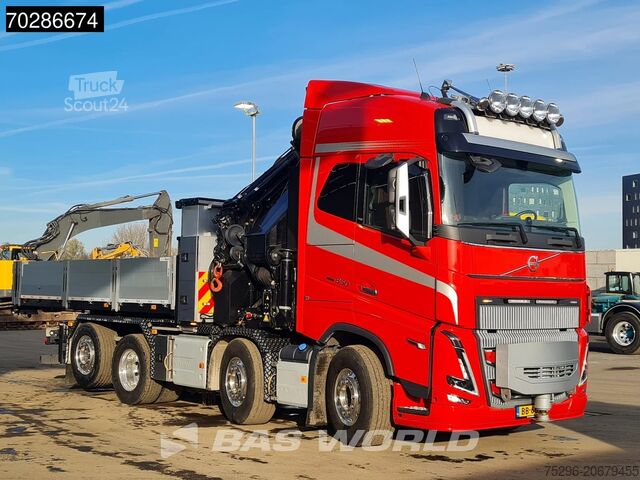 Open body Volvo FH16 650 FH16 8X2 NL-Truck HMF 7020K-RCS Crane ...