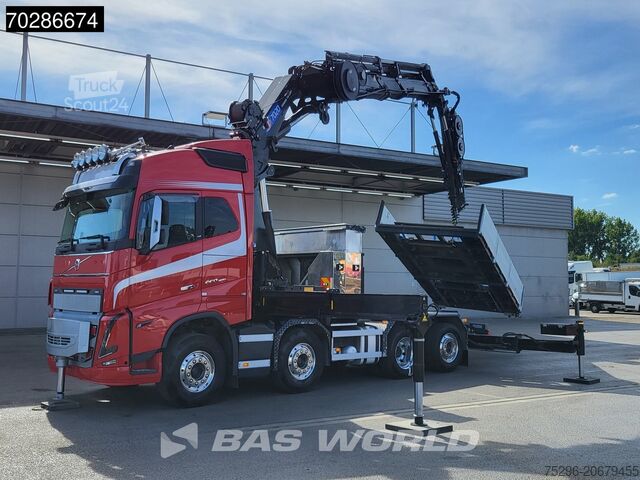 Nakladalna ploščad Volvo FH16 650 FH16 8X2 NL-Truck HMF 7020K-RCS Crane ...