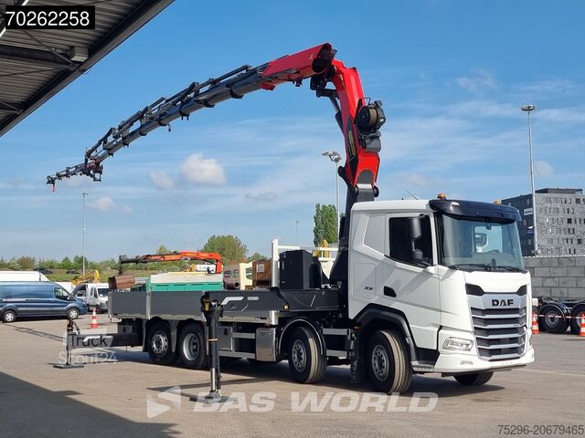 Krovimo platforma DAF XF 530 8X2 NEW Palfinger PK580 TEC Kran Crane F...