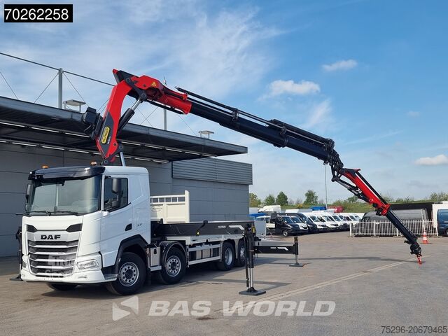 Krovimo platforma DAF XF 530 8X2 NEW Palfinger PK580 TEC Kran Crane F...
