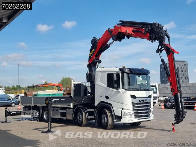 Krovimo platforma DAF XF 530 8X2 NEW Palfinger PK580 TEC Kran Crane F...