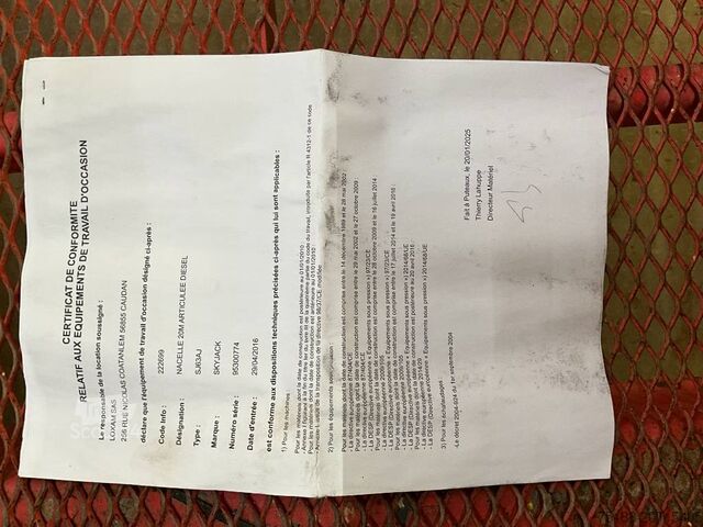 Ledad teleskopisk arbetsplattform SkyJack SJ 63 AJ