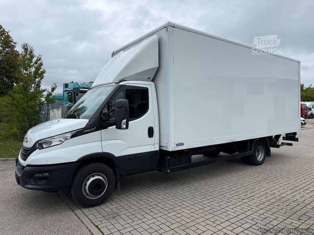 Furgons ar kasti IVECO Daily 72-180 Koffer+LBW/Klima/3-Sitze/EURO6E