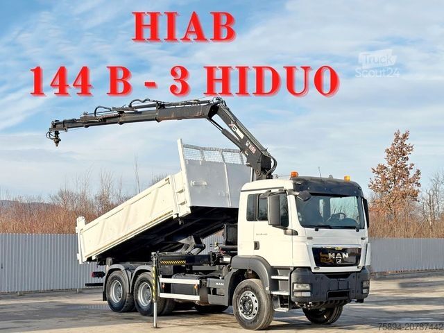 Kamyon üzerine monteli vinç MAN TGS 26.400 * HIAB 144 B - 3 HIDUO + FUNK * 6x4