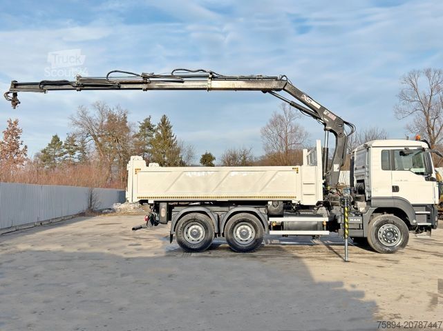 Damperli kamyon MAN TGS 26.400 * HIAB 144 B - 3 HIDUO + FUNK * 6x4