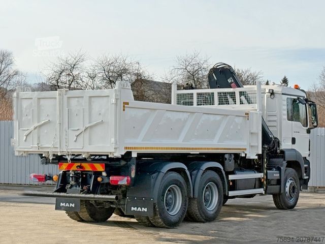 Damperli kamyon MAN TGS 26.400 * HIAB 144 B - 3 HIDUO + FUNK * 6x4