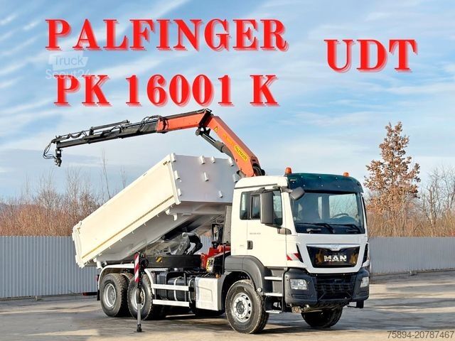 Damperli kamyon MAN TGS 26.400 * PALFINGER PK 16001 K + FUNK * 6x4