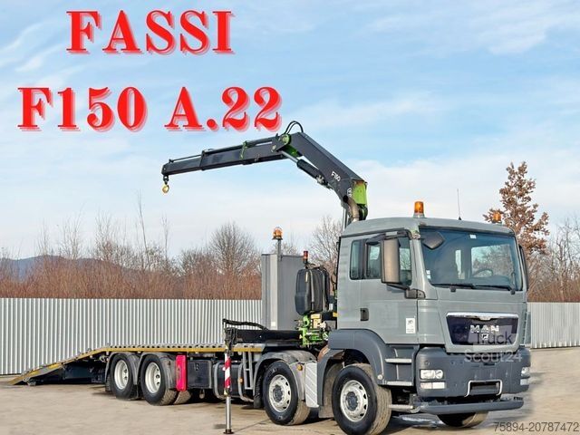 Evakuators MAN TGS 35.360 * FASSI F150 A.22 + FUNK* TOPZUSTAND