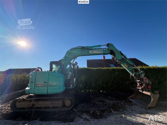  Kobelco SK75SR-3E Tracked excavator – tiltrotator and 2 bu