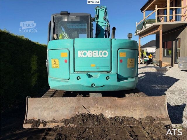  Kobelco SK75SR-3E Tracked excavator – tiltrotator and 2 bu