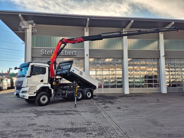 Camião basculante MAN TGS 28.510 6x4-4 BL Palfinger PK24.001 Funk AHK