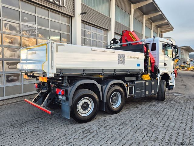 Camião basculante MAN TGS 28.510 6x4-4 BL Palfinger PK24.001 Funk AHK