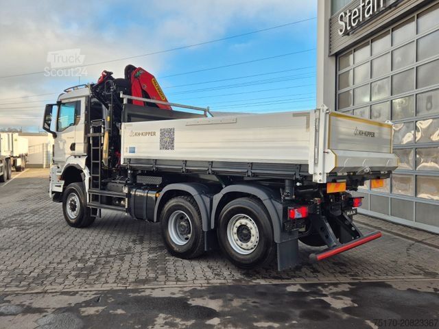 Camião basculante MAN TGS 28.510 6x4-4 BL Palfinger PK24.001 Funk AHK