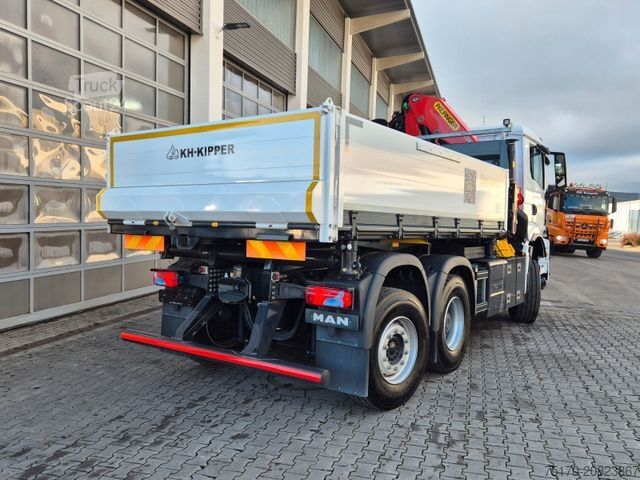 Camião basculante MAN TGS 28.510 6x4-4 BL Palfinger PK24.001 Funk AHK