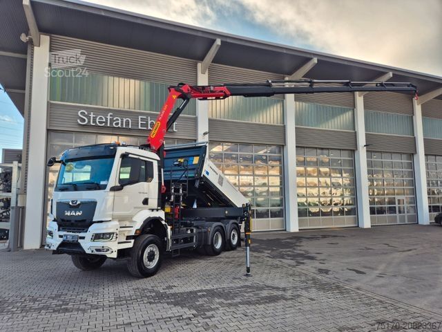 Camião basculante MAN TGS 28.510 6x4-4 BL Palfinger PK24.001 Funk AHK