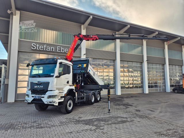 Camião basculante MAN TGS 28.510 6x4-4 BL Palfinger PK24.001 Funk AHK