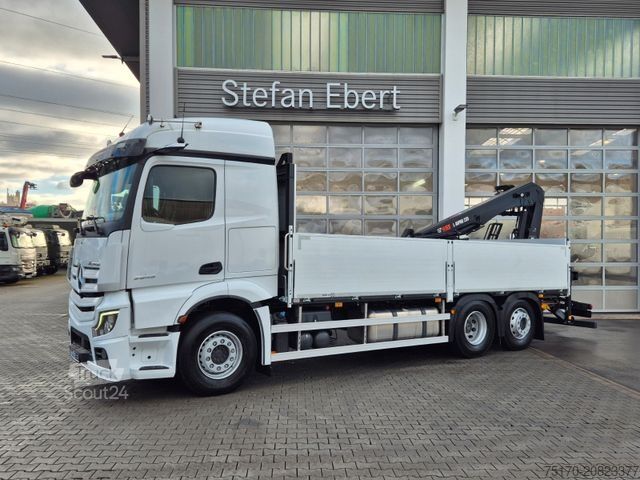 Camion cu platformă MERCEDES-BENZ Actros 2545 L 6x2 Hiab L-HIPRO 235 DLS-3