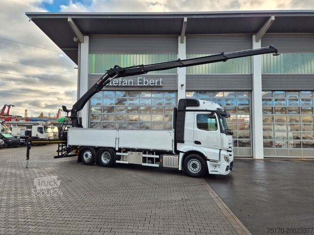 Camion cu platformă MERCEDES-BENZ Actros 2545 L 6x2 Hiab L-HIPRO 235 DLS-3