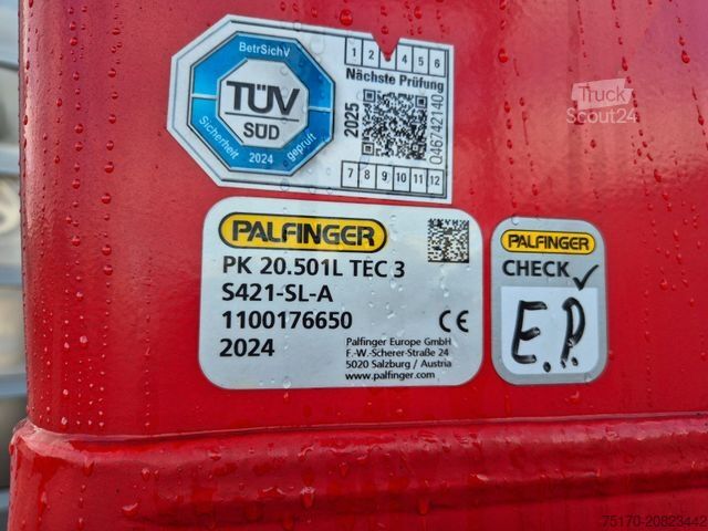 Camion cu platformă MAN TGS 26.470 6x2-4 LL Baustoff Palfinger PK20.501L