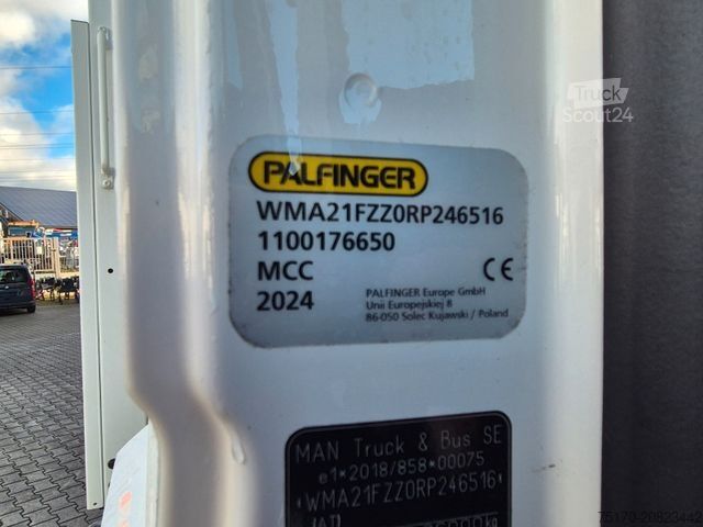 Camion cu platformă MAN TGS 26.470 6x2-4 LL Baustoff Palfinger PK20.501L