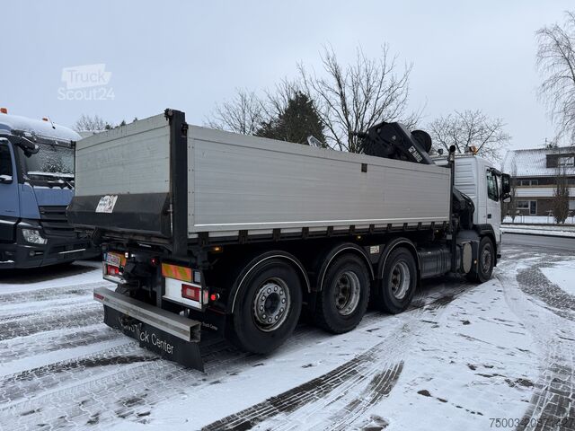 Camión volquete Volvo FM410 8X4 Kipper mit Kran HIAB 244-5