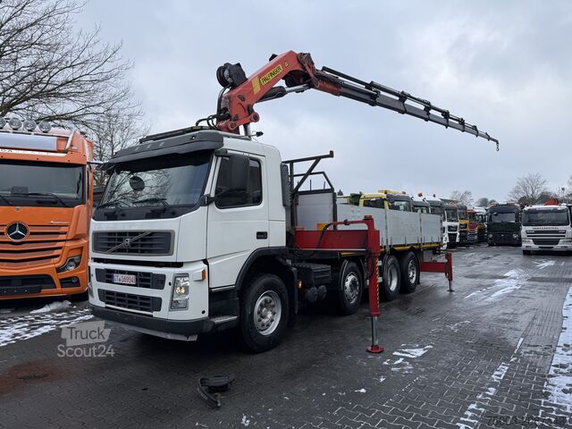 Flatbed truck Volvo FM 380 8X2 Palfinger 35000 bis 25 Meter