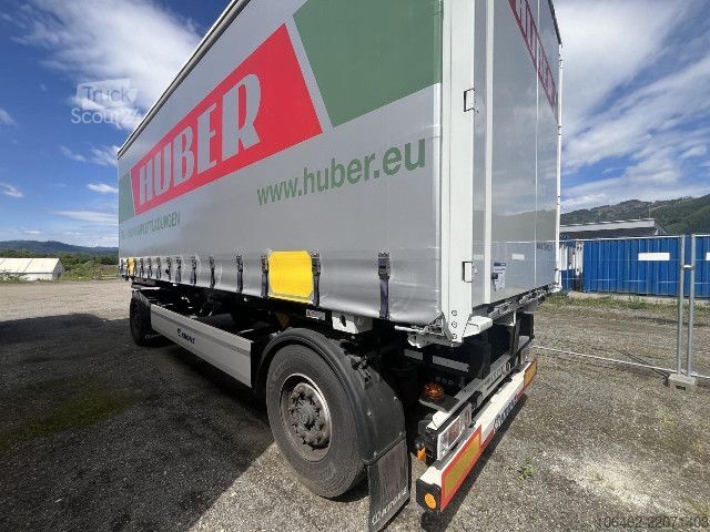 Wissellaadbak-oplegger Krone AZW 18 eL3B9 mit neuer KORNE CURTAIN Box / Brücke