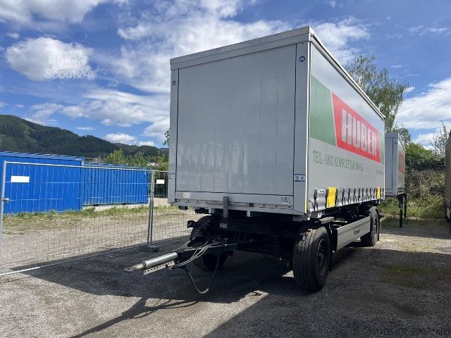 Wissellaadbak-oplegger Krone AZW 18 eL3B9 mit neuer KORNE CURTAIN Box / Brücke