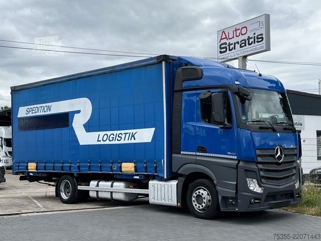 Plattewagen met zeil MERCEDES-BENZ Actros 1840 Klima Retarder Jumbo Mega 7,7m AHK