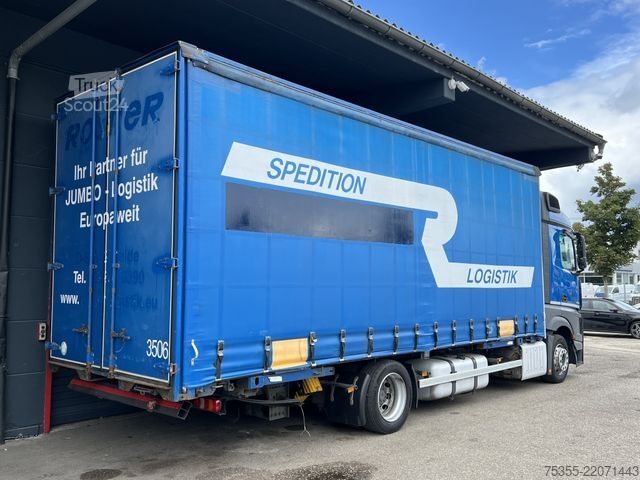Plattewagen met zeil MERCEDES-BENZ Actros 1840 Klima Retarder Jumbo Mega 7,7m AHK