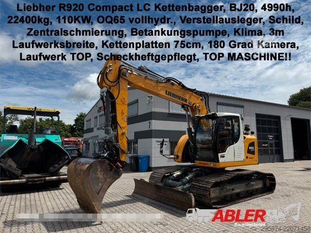 Tela-alustainen kaivinkone LIEBHERR R920 Compact LC Kettenbagger