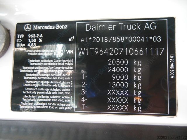 Cisternas automašīna MERCEDES-BENZ 1832 AROCS, ADR, TANK FÜR DIESEL + AD BLUE!!!