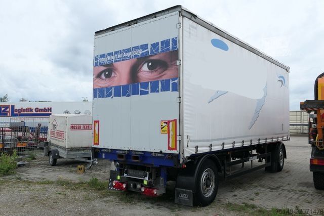 Åben trailer med presenning SCHWARZMÜLLER Mitnahmestapler, Luftf., 7.2m lang, Schiebeplane