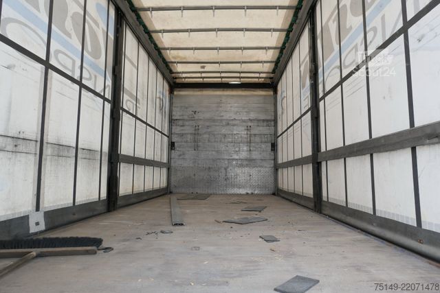 Åben trailer med presenning SCHWARZMÜLLER Mitnahmestapler, Luftf., 7.2m lang, Schiebeplane