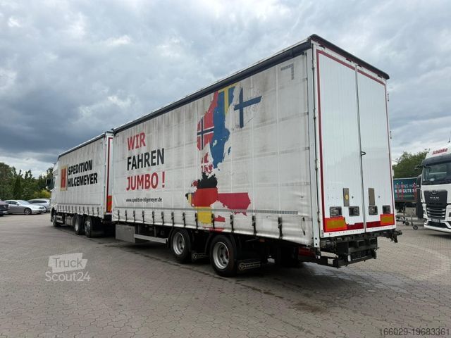Camión jumbo DAF XF 480 FAN LowDeck 6x2 Jumbo Inklusive Anhänger