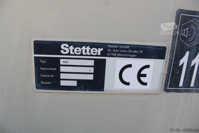 Semitrailer STETTER AM 10 FHAC - BETONAUFLIEGER - Nr.: 006