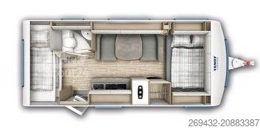 Bivalnik FENDT BIANCO SELECTION 515 SKM 3er Stockbett