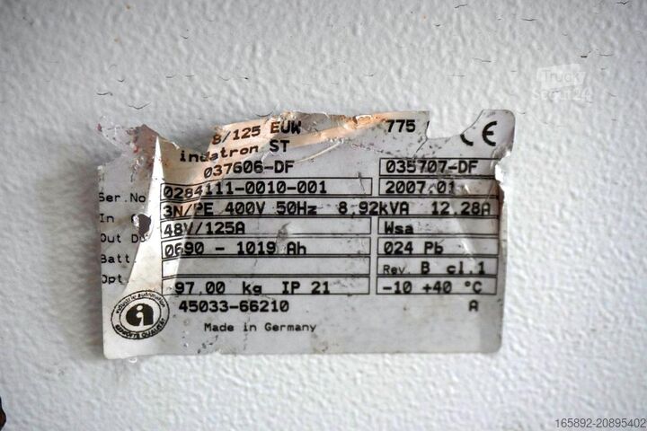 Baterie pentru motostivuitor INDUSTRIE AUTOMATION indatron ST 48V/125A EUW