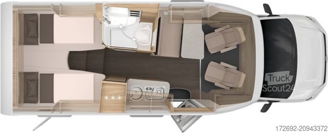 Autorulotă semi-integrată KNAUS Van TI Plus 650 MEG Platinum Selection