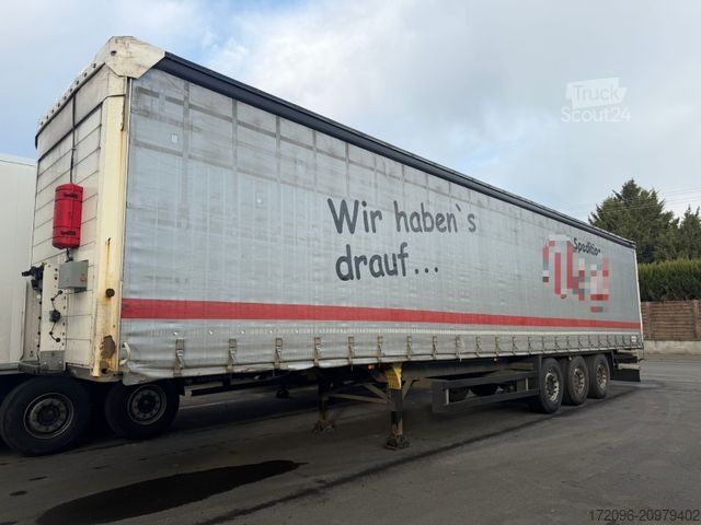 Auflieger mit Pritsche & Plane SCHMITZ CARGOBULL SCS 24/L Lift, Edscha, SECURITY tarp, Safetyroof